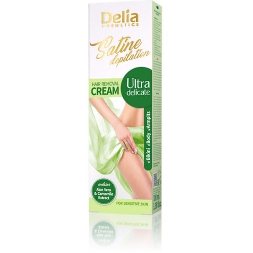 Delia Kreme za depilaciju sa aloja verom i ekstraktom kamilice za osetljivu kožu Slike