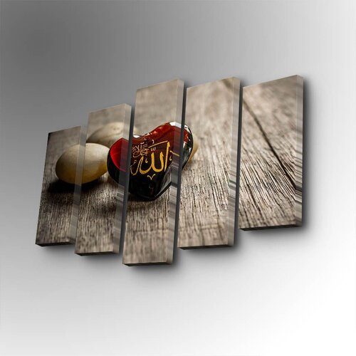 Wallity 5PUC-108 multicolor decorative canvas painting (5 pieces) Slike