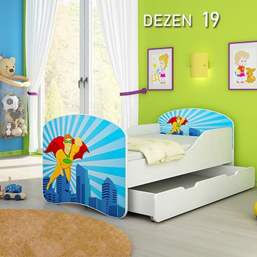 Olimp Sport dečiji krevet drveni 180x80cm sa fiokom i gratis dušek 45 dezena Cene