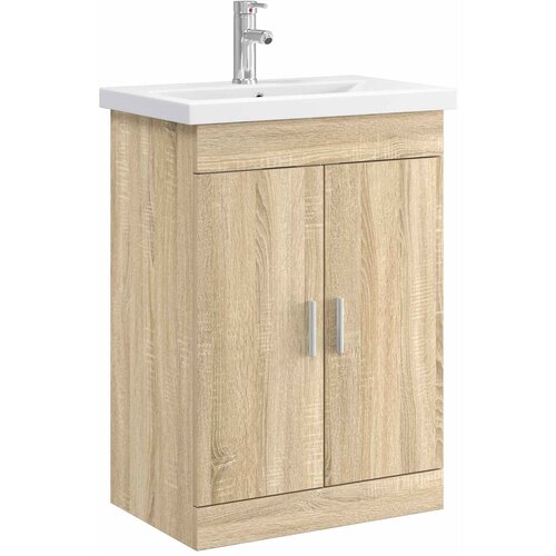 vidaXL Komplet pohi&scaron;tva za kopalnico Sonoma hrast 61 x 40 x 84,5 cm, (5000245929) Cene