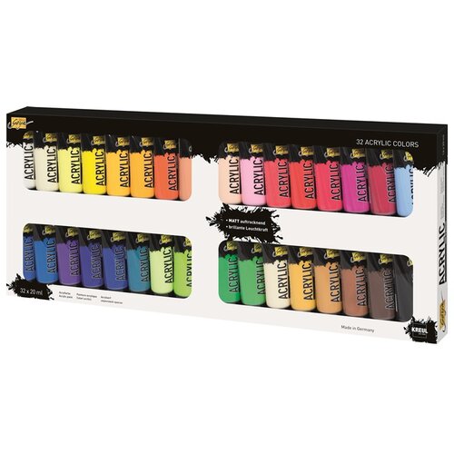  Akrilne boje Solo Goya - set 32 x 20 ml (akrilne boje Kreul ) Cijene