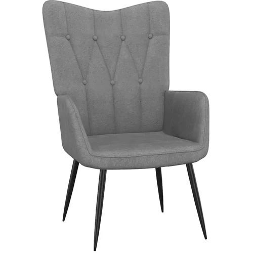  Stolica za opuštanje 62 x 68,5 x 96 cm tamnosiva od tkanine