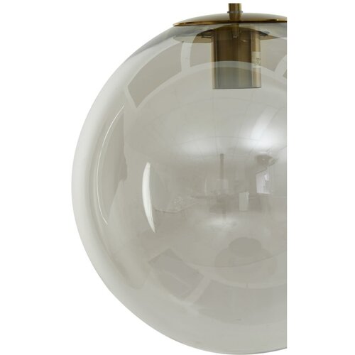 Light &amp;amp; Living Viseča svetilka v bronasti barvi s steklenim senčilom &amp;oslash; 48 cm Medina &amp;ndash; Slike