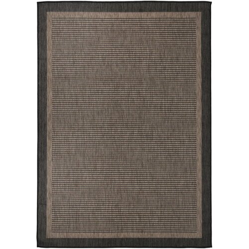 VidaXL zunanja preproga plo&amp;scaron;čato tkanje 140x200 cm temno rjava Slike
