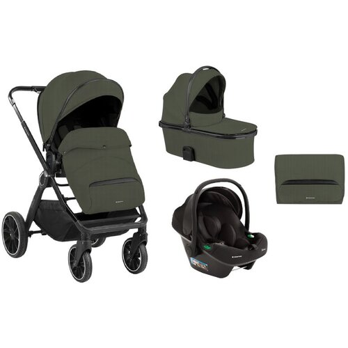 Kikka Boo kolica tiffany 3in1 set sa auto sedištem i-prime i-size i tvrdom korpom army green Cene