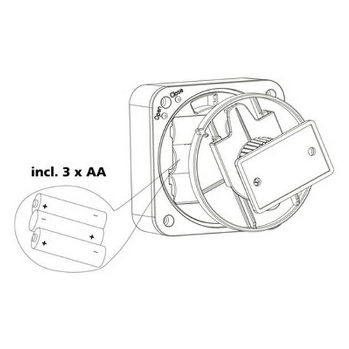 Eglo 33236 - spoljni senzor pokreta connect sensor, napajanje 3xAA, domet do 12 m, bela, IP44 Slike