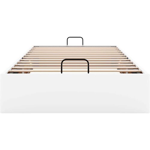 VidaXL Okvir kreveta bez madraca bijeli 90x190 cm od umjetne kože Slike