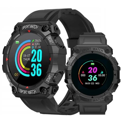  Sportski LCD pametni sat Android i iOS FD68 crni bluetooth Slike