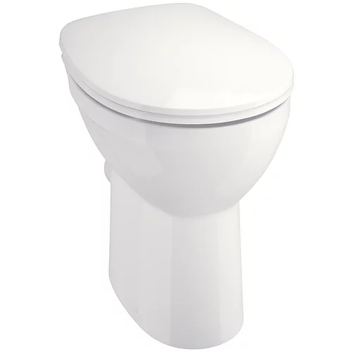CAMARGUE set stajaća WC školjka s daskom Plus 75 2.0 (Bez ruba, Bez posebne glazure, Oblik ispiranja: Duboko, WC odvod: Vodoravno, Bijele boje)