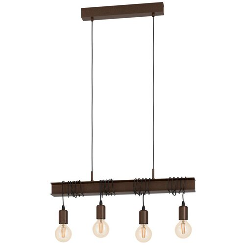 Eglo Viseća lampa TOWNSHEND 4 4xE27 70 cm antik smeđa 43523 Cene