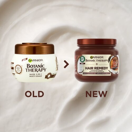 Garnier Botanic Therapy Cocoa Milk &amp;amp; Macadamia Hair Remedy maska za lase za suhe lase 340 ml Slike