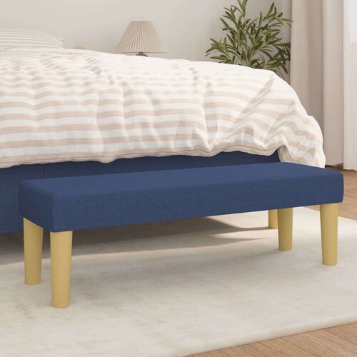  Klop modra 100x30x30 cm blago, (20698534) Slike