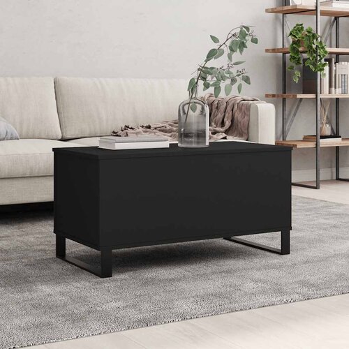  Stolić za kavu crni 90 x 44,5 x 45 cm od konstruiranog drva Cijene