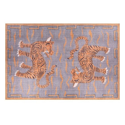 Conceptum Hypnose AL 320 Opus Chenille tepih, 75x150cm, narandžasto-siva Cene