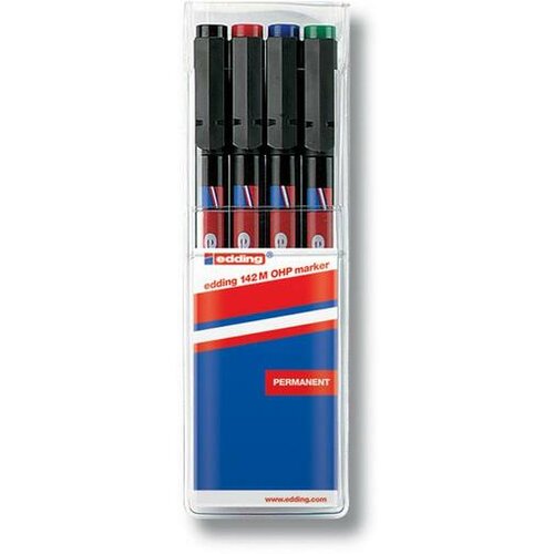 Edding OHP marker EDE142M4S E-142, 1 mm, 4 KOS Slike