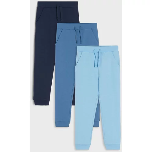 Sinsay - Komplet 3 jogger športnih hlač - Modra