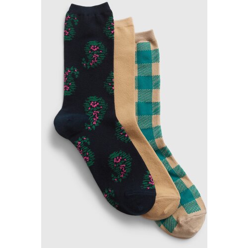 GAP High patterned socks, 3 pairs - Women Slike