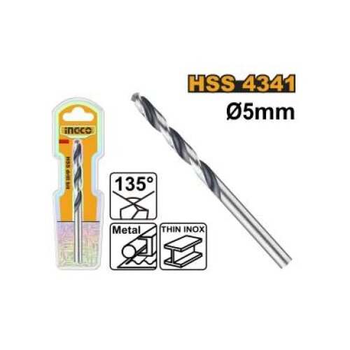 Ingco dbt1200504 hss burgija za metal 5mm ( DBT1200504 ) Cene