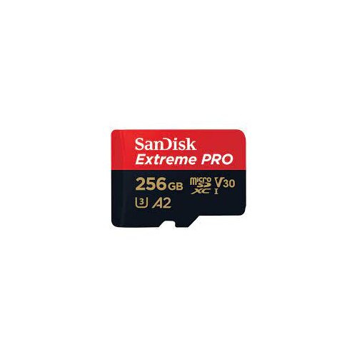  ..SanDisk Extreme Pro 256GB 200 MB/s micro SDXC UHS-I, U3, V30, A2, C10+ SD adapter Slike