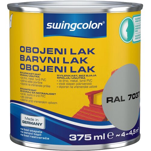 SWINGCOLOR Barvni lak (svilenkasto mat, barva: temno siva, 375 ml) Cene