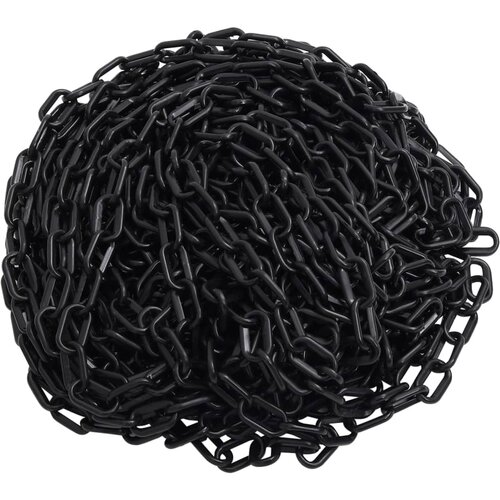 VidaXL Opozorilna veriga črna 30 m &amp;Oslash;8 mm plastika Slike