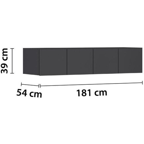 Modern Living Nastavek Za Omaro Max, Temno Siva Slike