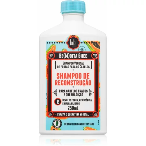 Lola Cosmetics BE(M)DITA GHEE SHAMPOO RECONSTRUÇÃO regenerirajući šampon za slabu kosu 250 ml