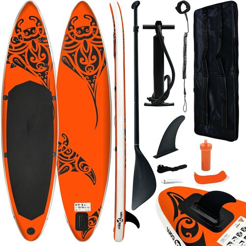 Furnova Napihljiva SUP deska komplet 305x76x15 cm oranžna, (21944498) Slike