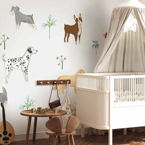  Foto tapeta - Doggies - a Subtle Illustration for Children 392x280 Samoljepljiva Cijene