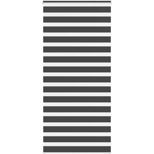 vidaXL Zavjesa zebra crna 110x200 cm širina tkanine 105,9 cm poliester Cene