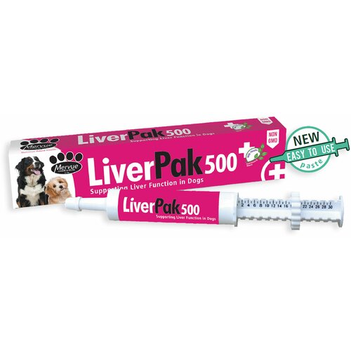 Mervue liverpack 500 gel za podršku funkciji jetre kod pasa 60ml Slike