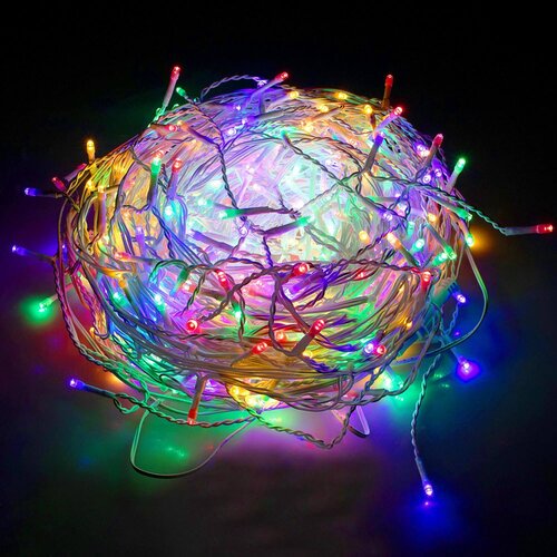 Springos Vi&amp;scaron;ebojna Zavesa s Kapljicama - 300 LED, 12m Slike