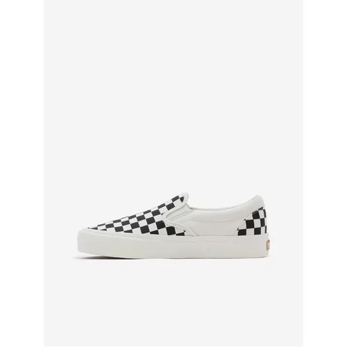 Vans Black and cream checkered slip on sneakers - Women
