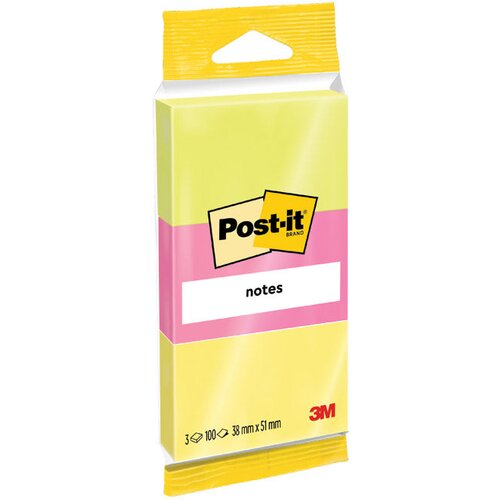 Blok SAMOLJEPLJIV 38X51MM 3X100L 3M.6812 NEON SORT BLISTER Cene