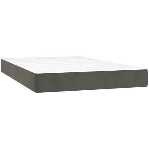 vidaXL Vzmetnica z žepkasto vzmetjo temno siva 120x200x20 cm žamet, (20650015) Cene