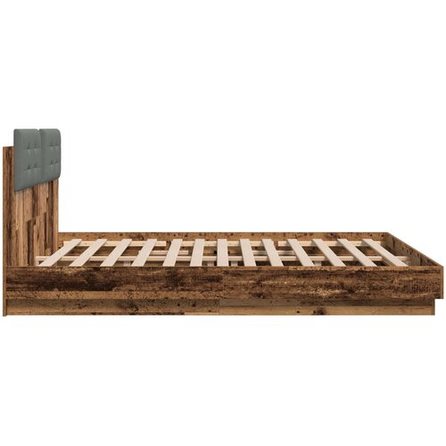  Okvir kreveta s uzglavljem s uzglavljem Staro drvo 200 x 200 cm Slike