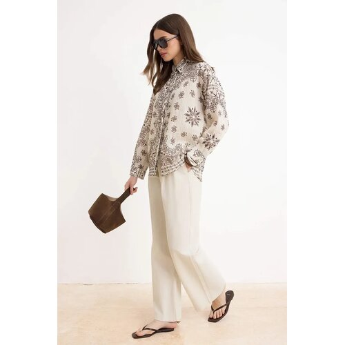 Trendyol Modest Ženska ko&amp;scaron;ulja Tctss26Tg00041, Krem Slike