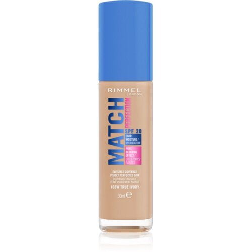 Rimmel London Match Perfection tekući puder SPF 20 nijansa 103W True Ivory 30 ml Cijene