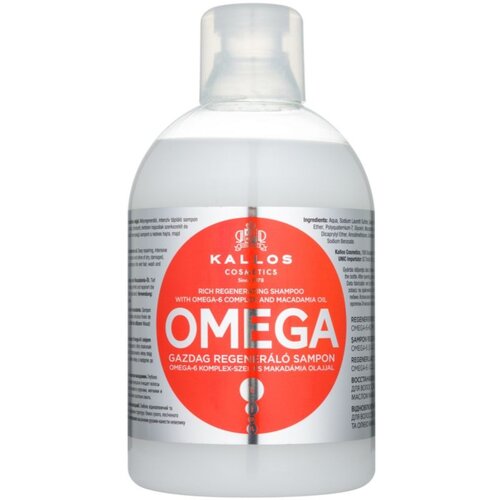 Kallos Omega regenerirajući šampon s omega-6 kompleksom i uljem makadamije 1000 ml Cijene
