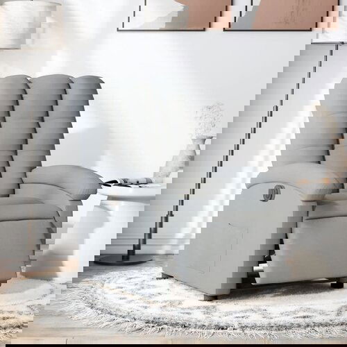 vidaXL električni naslanjač svetlo sivo blago Cene