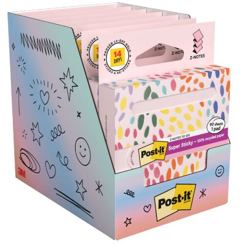  SAMOLJEPLJIV "Z" 76X76MM 90L POST-IT RECYCLED PASTEL PINK 3M.R330-1RSSP ROZI BLISTER Cene
