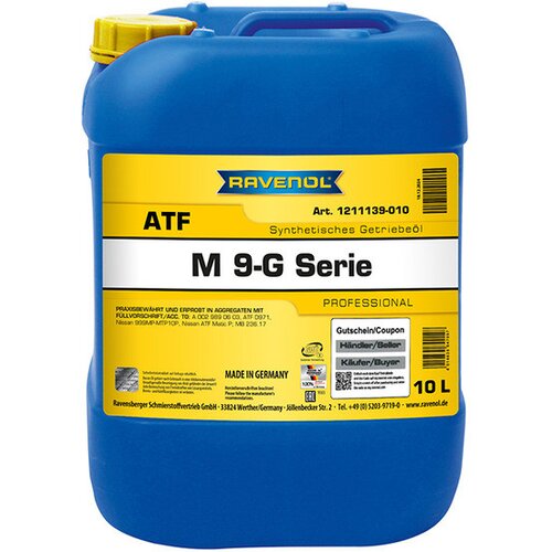 RAVENOL Ulje za automatski menjač ATF M 9-G Serie, 10l Cene