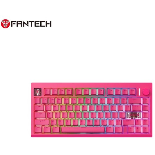 Fantech "MK921 Maxfit 8 (brown switch) bežična mehanička gejmerska tastatura roze" Cene