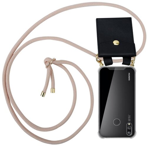  združljivo s Huawei v Pearly Rosegold - Silikonski zaščitni pokrov z zlatimi obroči, jermen za vrvi in ​​snemljivimi ohišjem, (20574903) Cene