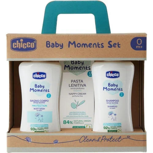 Chicco Baby Moments Clean & Sweet poklon set (za djecu od rođenja)