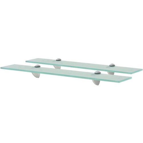  Zidne police 2 kom staklene 60 x 10 cm 8 mm Slike
