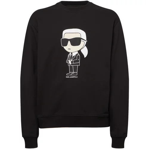 Karl Lagerfeld Majica 'Ikonik' bež / črna / bela