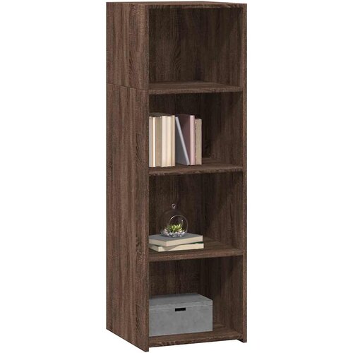  Visoka komoda boja hrasta 40x41x124 cm od konstruiranog drva Slike