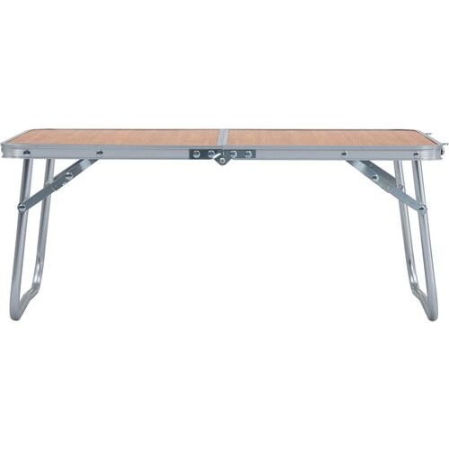  Sklopivi stol za kampiranje smeđi aluminijski 60 x 40 cm Slike