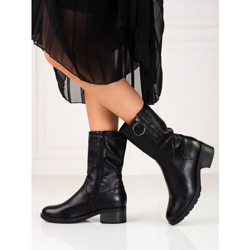 SHELOVET Women&amp;#039;s high ankle boots black Slike